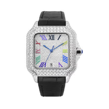 Load image into Gallery viewer, Square Roman/Arabic Watch Leather band
