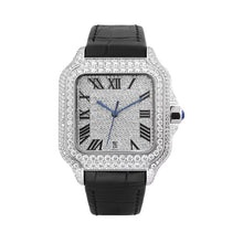 Load image into Gallery viewer, Square Roman/Arabic Watch Leather band
