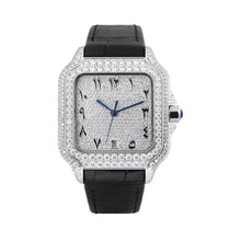 Load image into Gallery viewer, Square Roman/Arabic Watch Leather band
