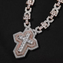Load image into Gallery viewer, Square Infinity Cross Necklace (20mm)
