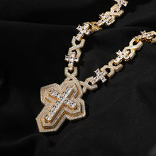Load image into Gallery viewer, Square Infinity Cross Necklace (20mm)
