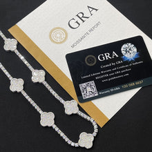 Load image into Gallery viewer, 3mm Clover Tennis Necklace
