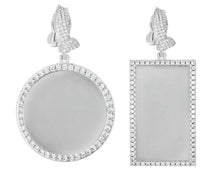 Load image into Gallery viewer, Circle/Rectangle Praying Hands Photo Pendant
