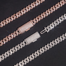 Load image into Gallery viewer, 8mm Mixed Baguette Cuban Necklace
