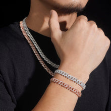 Load image into Gallery viewer, 8mm Mixed Baguette Cuban Necklace

