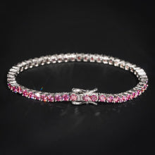 Load image into Gallery viewer, Pink Princess Tennis Bracelet
