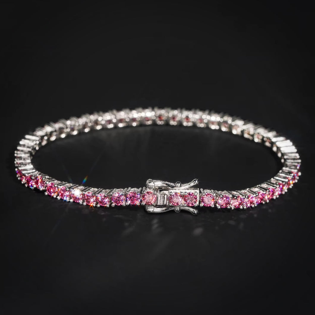 Pink Princess Tennis Bracelet