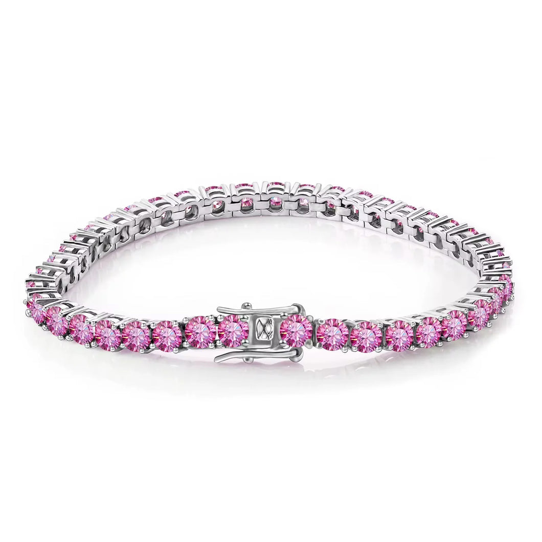 Pink Princess Tennis Bracelet