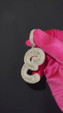 Load and play video in Gallery viewer, Medium Baguette Name Pendant
