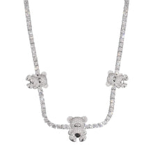 Load image into Gallery viewer, 3mm Bear Tennis Necklace
