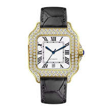 Load image into Gallery viewer, Make Your Own! Custom Square Watch w/ Leather (Blue/Red/Purple/Green)
