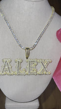 Load and play video in Gallery viewer, Baguette Initials Pendant
