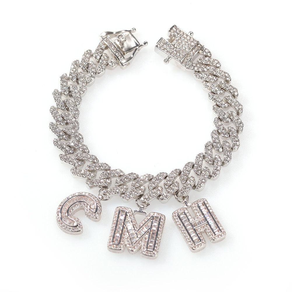 Cuban Link Name Anklet (12mm)