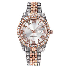 Load image into Gallery viewer, Iced Out Two Tone Bossed up Watch
