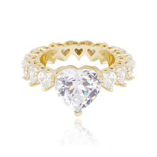 Load image into Gallery viewer, Iced Out Heart Ring
