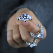 Load image into Gallery viewer, Iced Out Heart Ring
