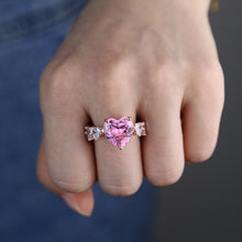 Load image into Gallery viewer, Iced Out Heart Ring
