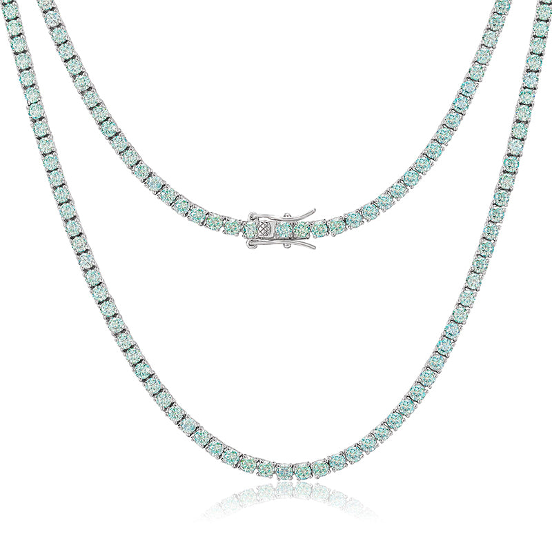 Tiffany Blue Tennis Necklace