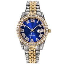 Load image into Gallery viewer, Iced Out Two Tone Bossed up Watch
