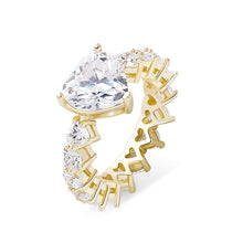 Load image into Gallery viewer, Iced Out Heart Ring
