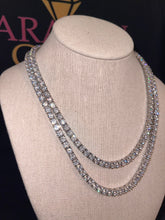 Load image into Gallery viewer, 5mm Round Cut Tennis Necklace (20 inch)
