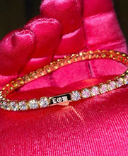 Load image into Gallery viewer, Tennis Bracelet w/ Name Engraving (3mm/4mm/5mm)
