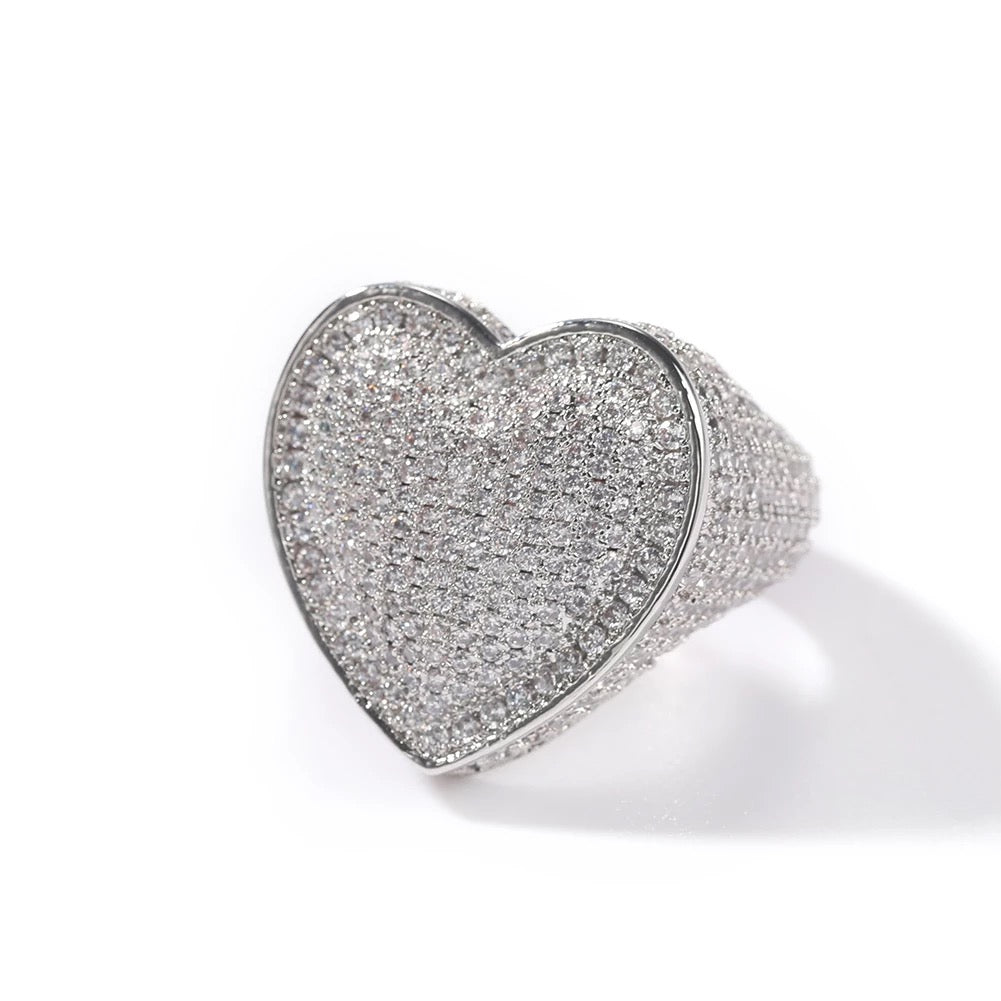 Saweetie Style Heart Ring