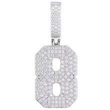 Load image into Gallery viewer, 925 Silver Number Pendant
