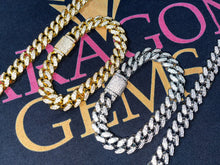 Load image into Gallery viewer, Cuban link iced out bracelet (12mm)
