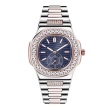 Load image into Gallery viewer, Princess cut diamond watch
