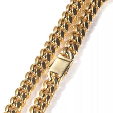 Load image into Gallery viewer, Cuban Link Necklace w/ Iced Out Clasp (12mm)
