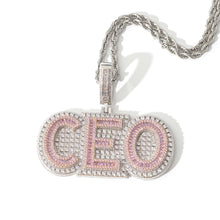 Load image into Gallery viewer, Double Layer Baguette Princess Name Pendant
