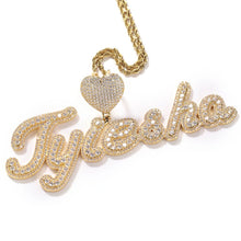 Load image into Gallery viewer, Anniversary Big 2 layer Name Pendant (Regular/Butterfly/Heart Bail)
