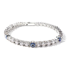 Load image into Gallery viewer, Evil Eye Tennis Bracelet
