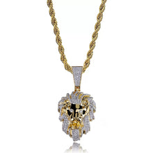 Load image into Gallery viewer, Lion Head Pendant Yellow Gold
