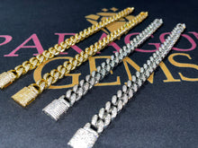 Load image into Gallery viewer, Cuban link iced out bracelet (12mm)
