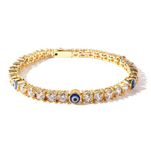 Load image into Gallery viewer, Evil Eye Tennis Bracelet
