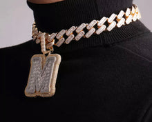 Load image into Gallery viewer, Jumbo Single Letter Baguette Pendant
