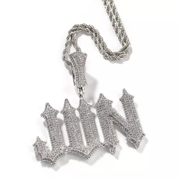 Medieval Style Name Pendant