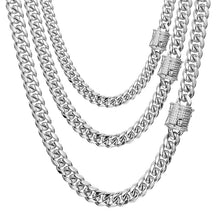 Load image into Gallery viewer, Cuban Link Necklace w/ Iced Out Clasp (10mm)
